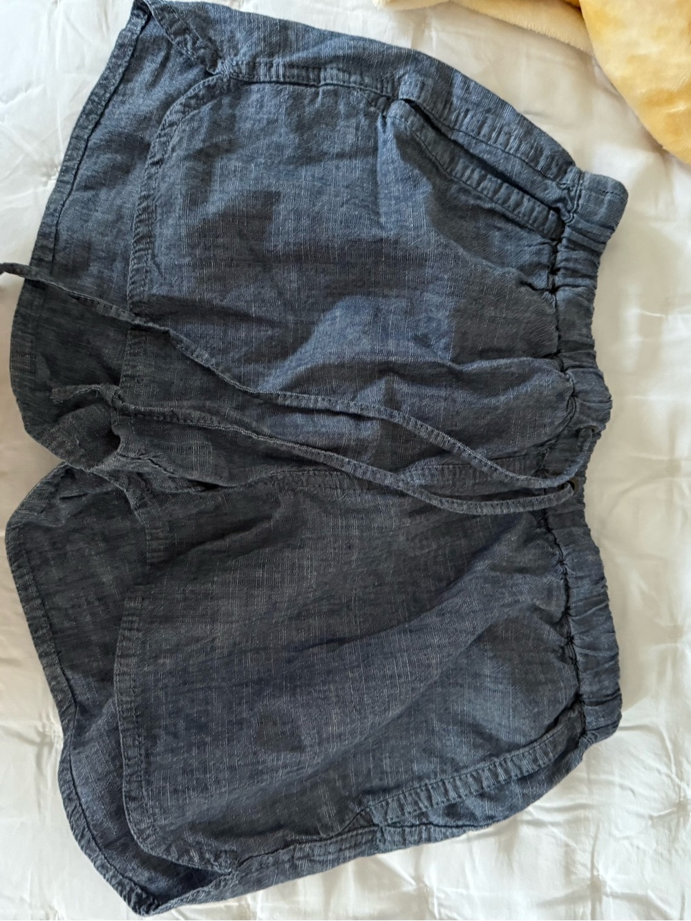 J. Crew Dark Gray Linen-Blend Women’s Shorts